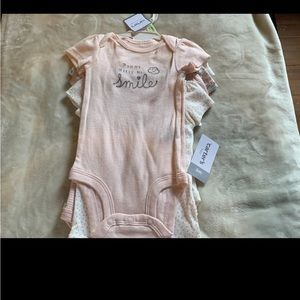 0-3 month baby girl onesies and pants